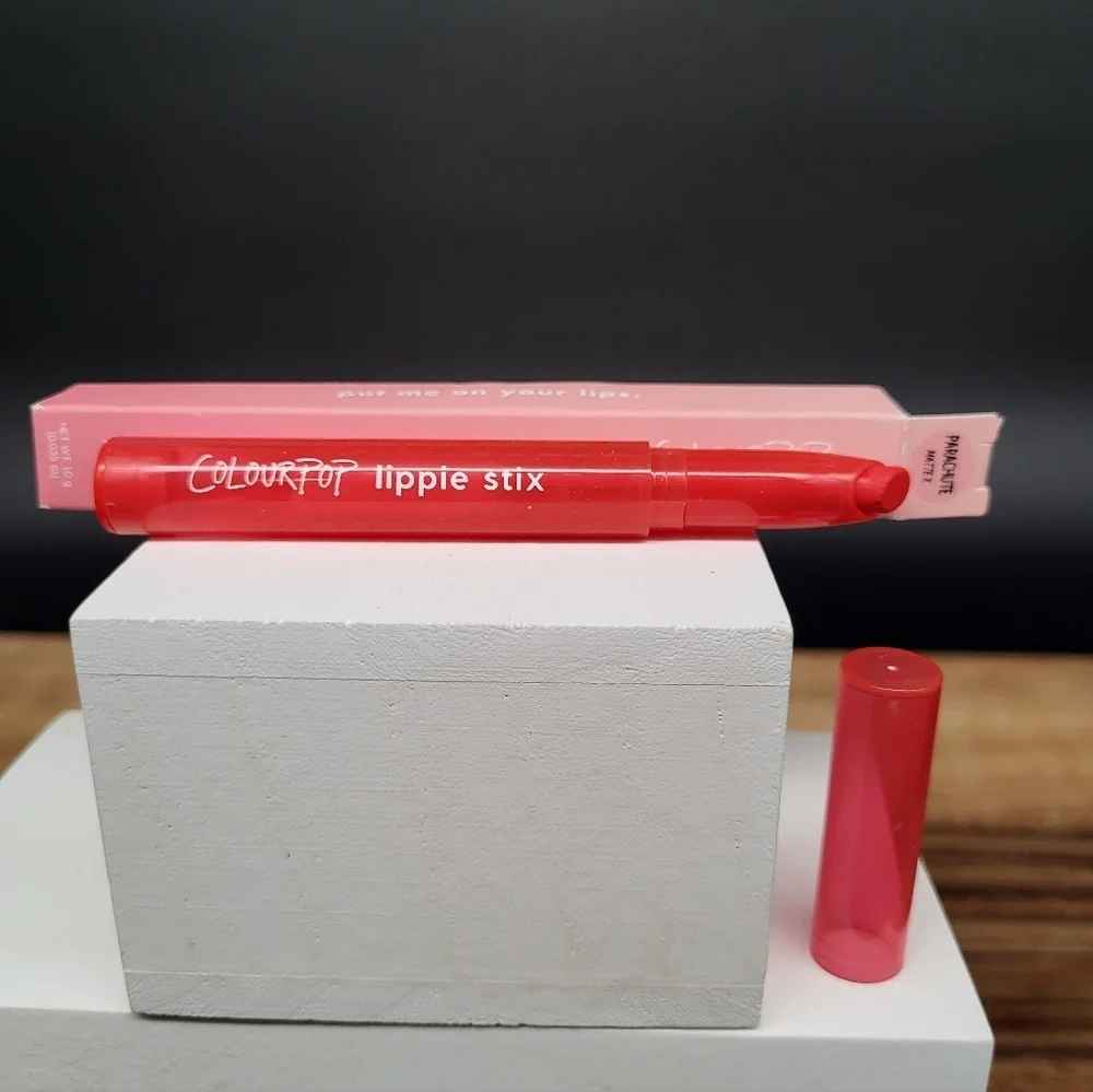 ColourPop Lippie Stix: Parachute (Coral Red Matte), NIB